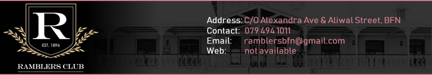 Ramblers Club - Wedding Venues Bloemfontein Ramblers Club - Wedding Venues Bloemfontein